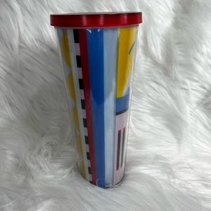 STARBUCKS PiCASSO COFFEE EYE LINE BLUE 24oz  ACRYLIC VENTI TUMBLER